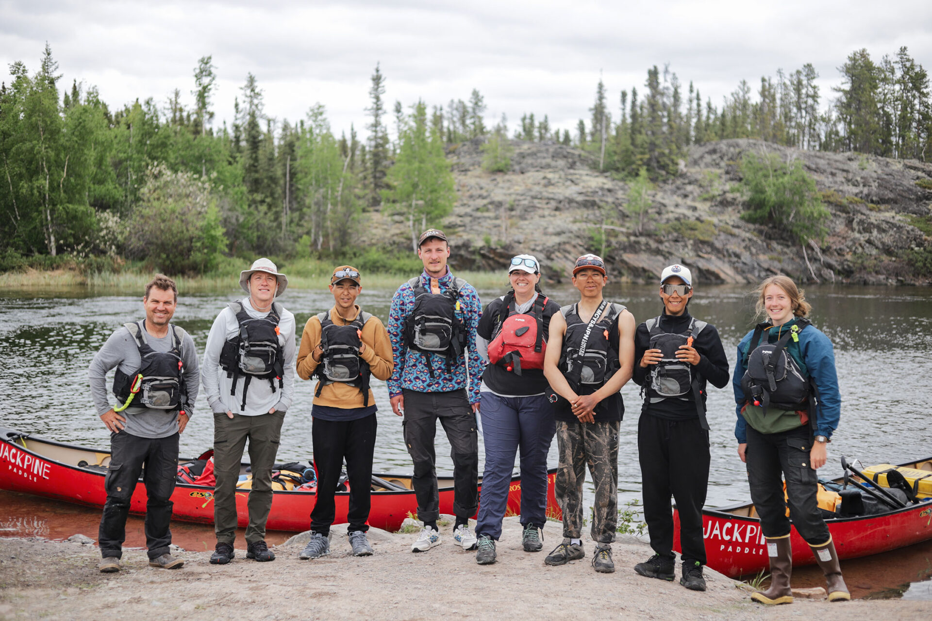 guide training program in the northwest territories candidates by the river