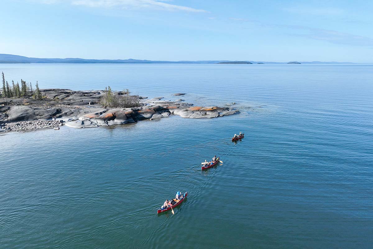 Canoe trip in Thaidene Nene National park