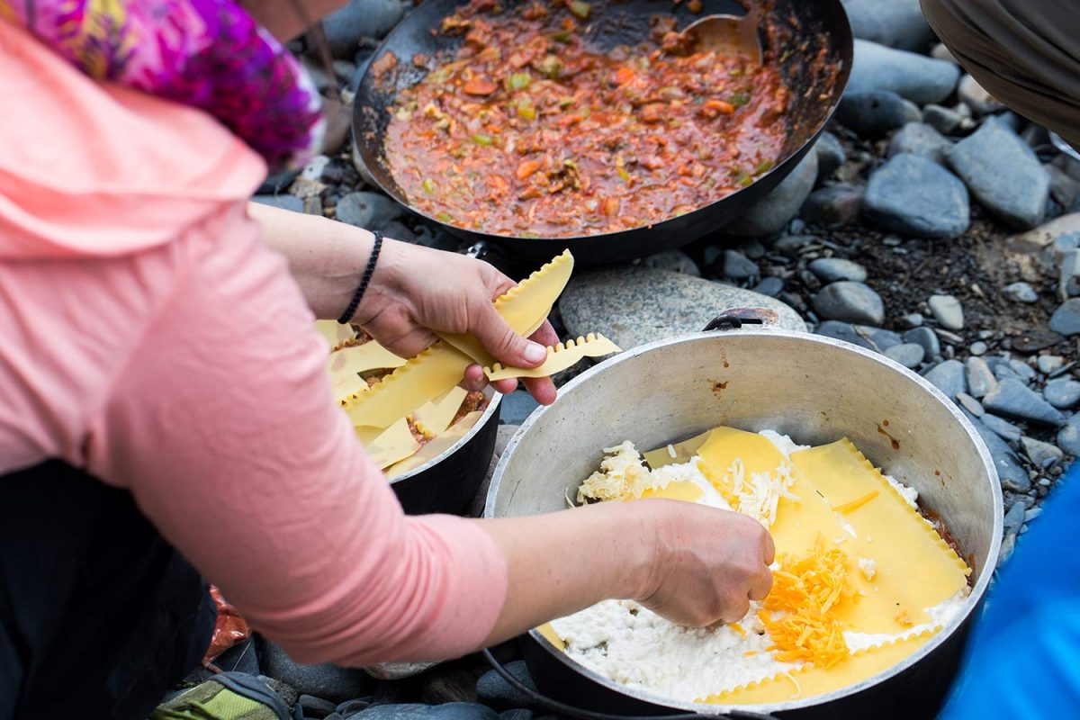 cooking on the nahanni river