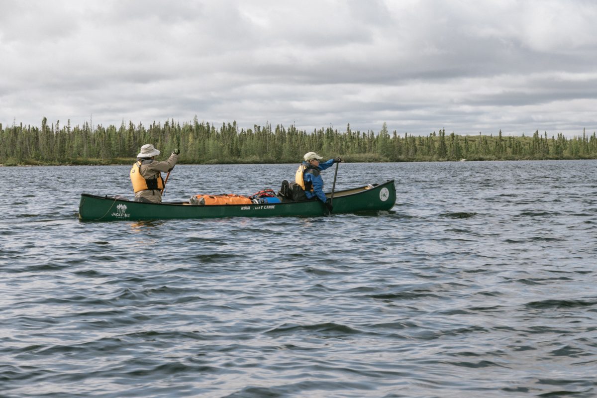 couple paddling in the NWT