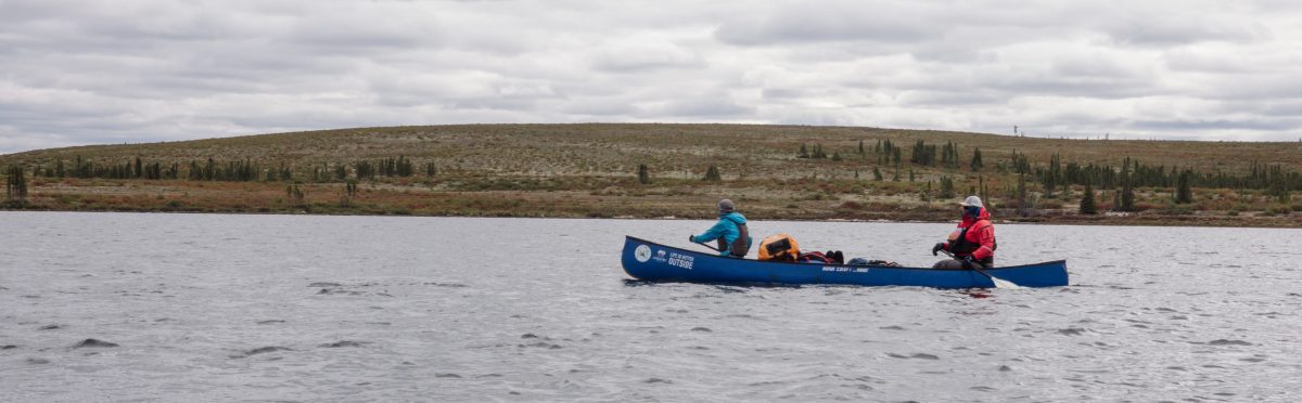 paddling on the tundra