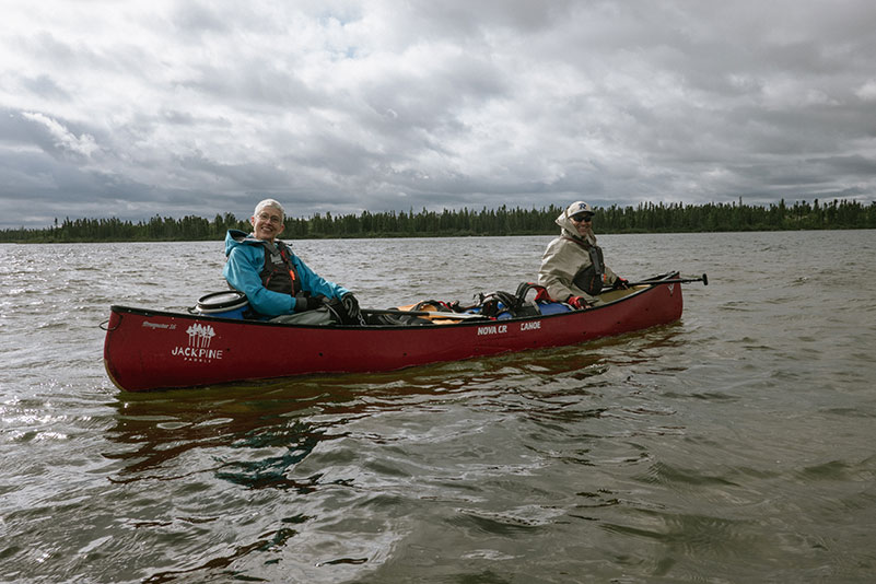 paddling on a canoe trip