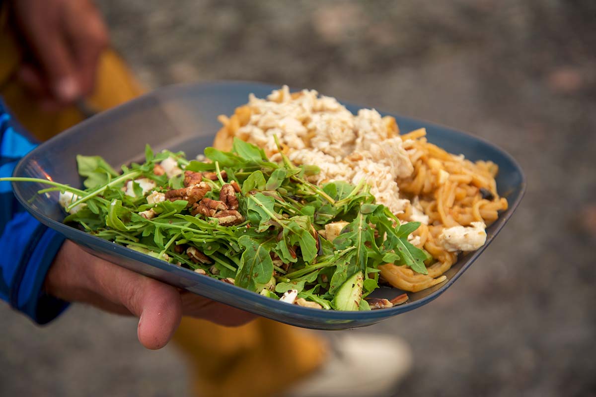 backcountry food on a guided canoe trip in canada