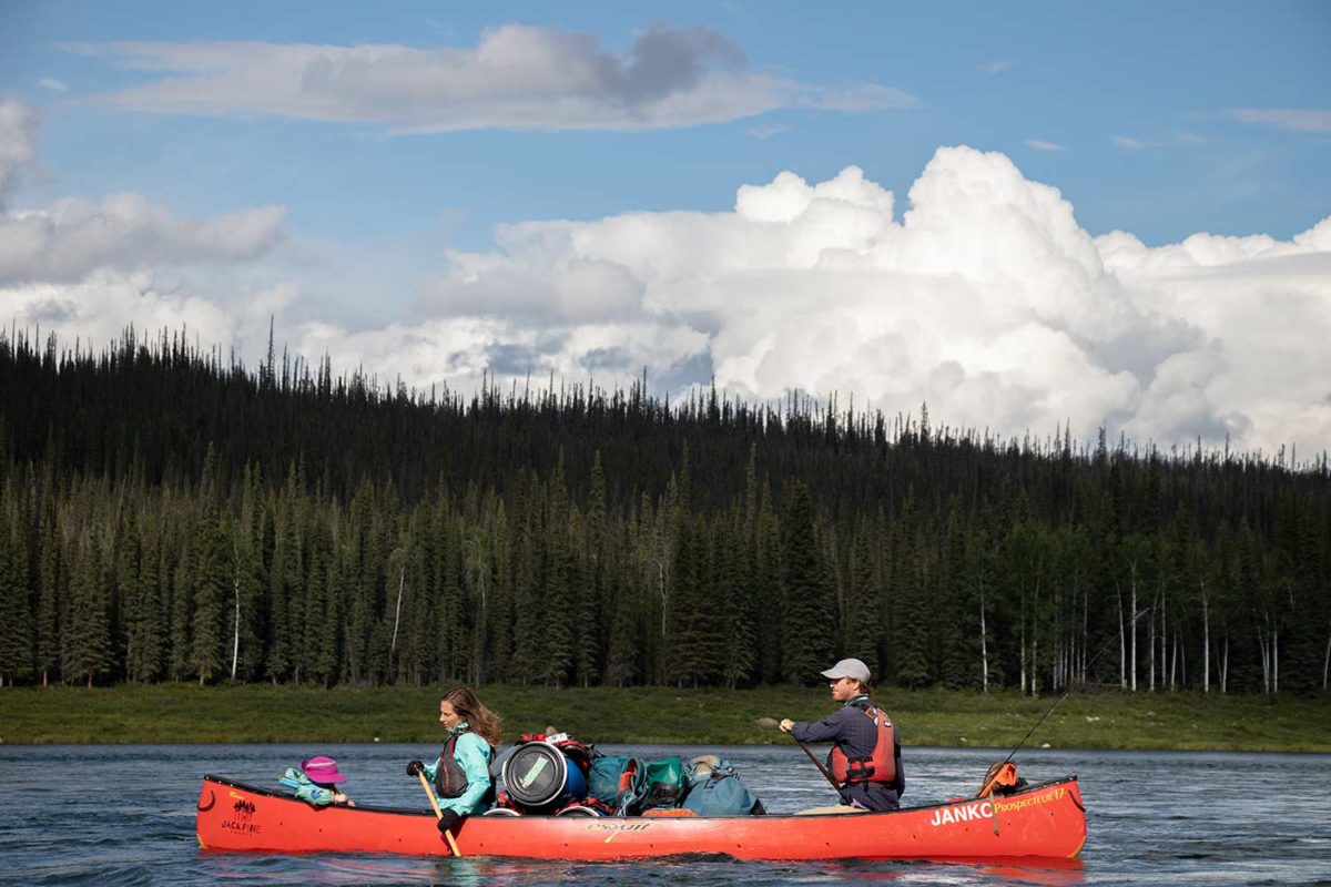 canoeing in canada on the great bear river