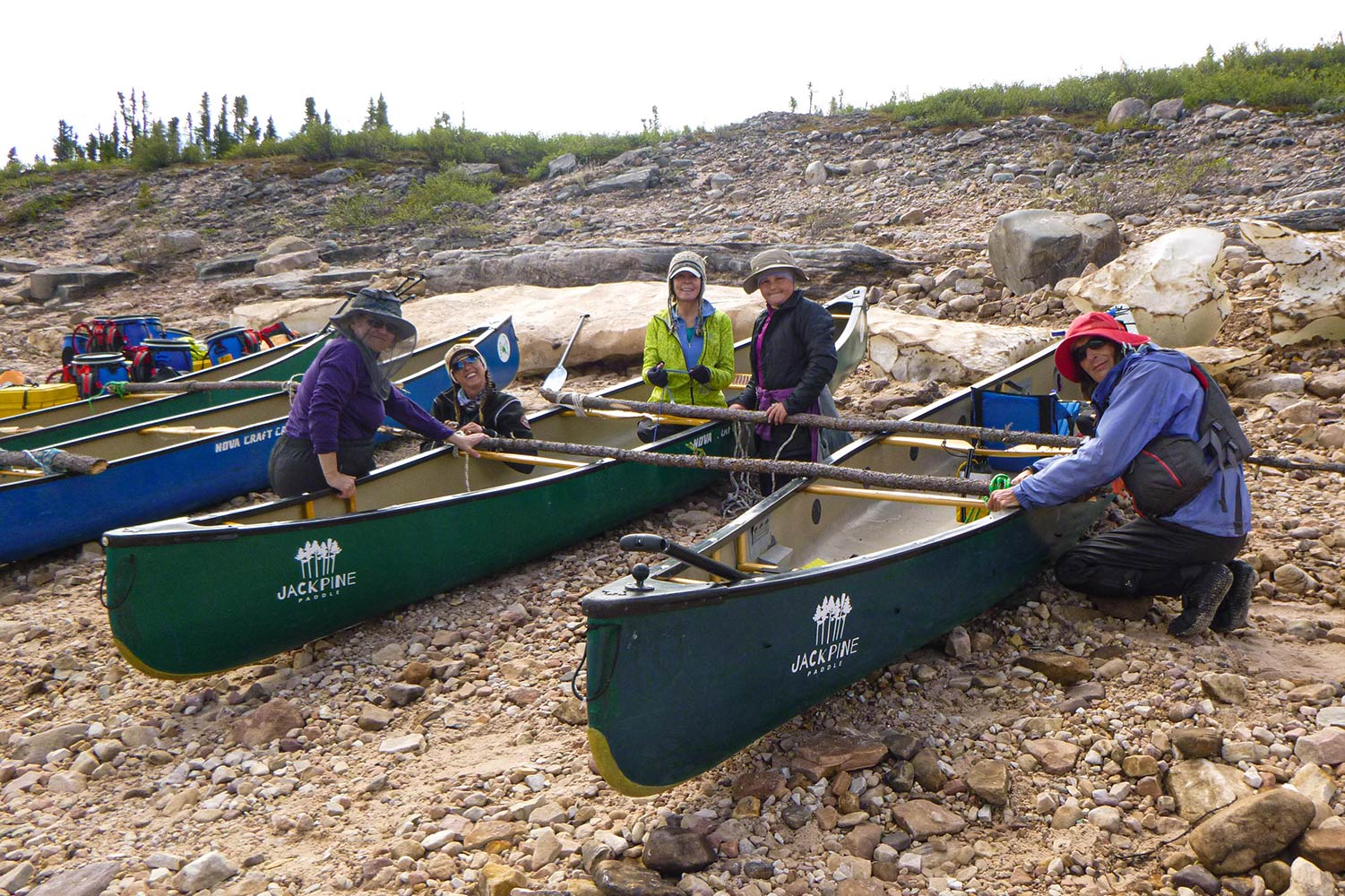 canyon-rigging a canoe