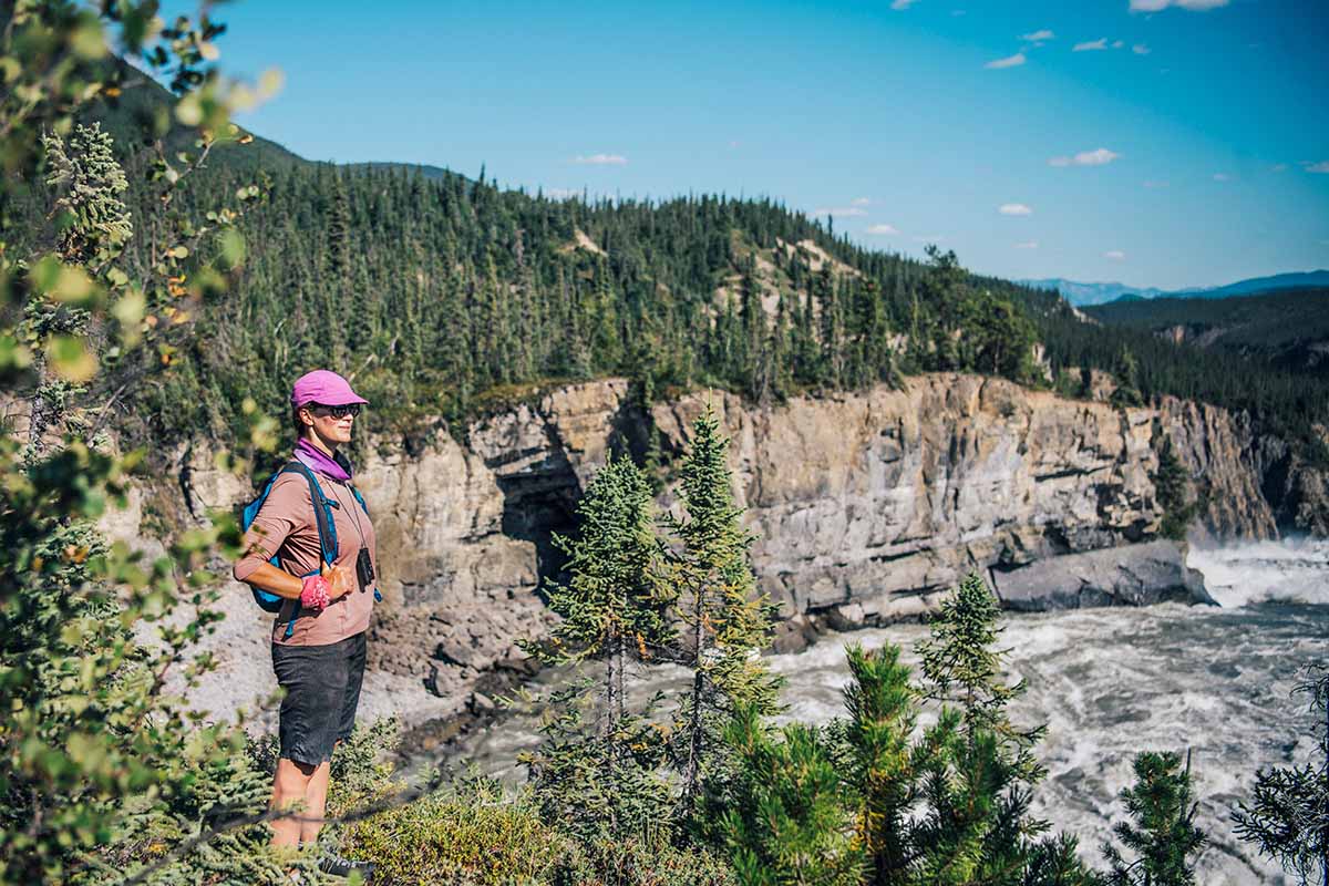 hiking sunblood mountain on the nahanni river