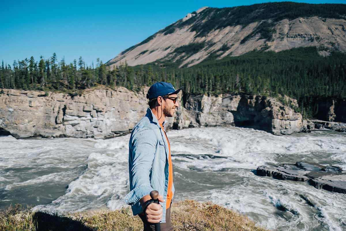 a map to hikes around virginia falls on the nahanni river