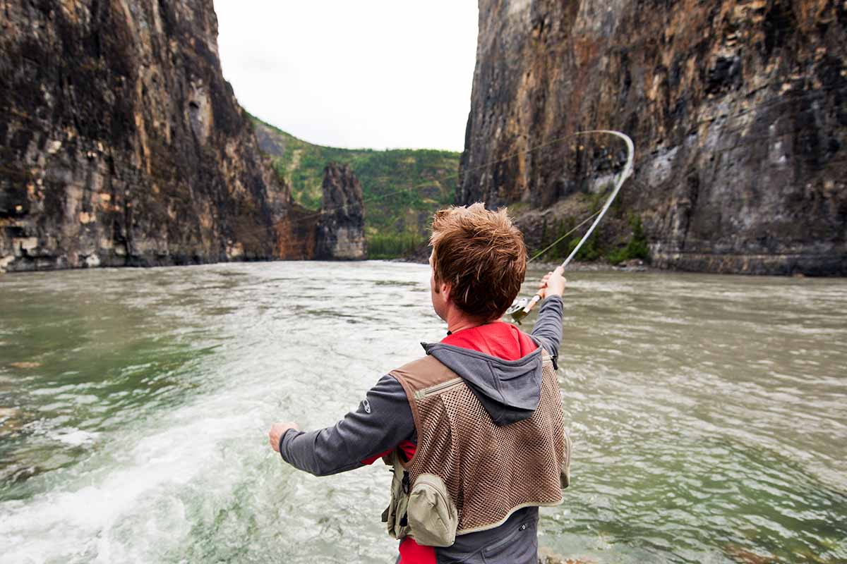fishing on the nahanni river